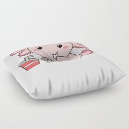 Snaxolotl Axolotl Lovers Sweet Animals Popcorn Floor Pillow