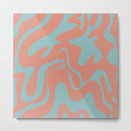 33 Abstract Liquid Swirly Shapes 220725 Valourine Digital Design  Metal Print | Matisse, Swirl, Hippy, Shapes, Nostalgic, Doodle, Wavey, Nature, Pattern, Psychedelic 