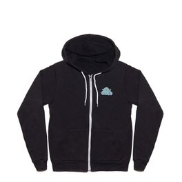 Blue hibiscus flowers Zip Hoodie