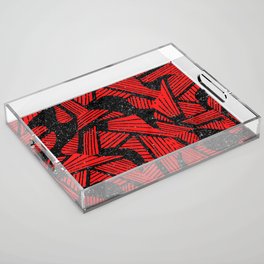 Red & Black Acrylic Tray