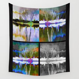 002  19 07 2020 Double Trees  Wall Tapestry