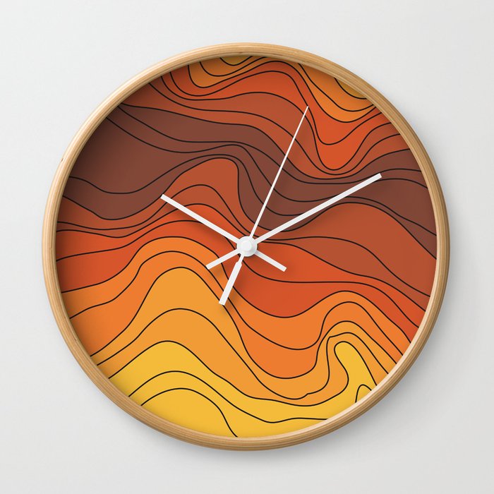 Topo II Wall Clock