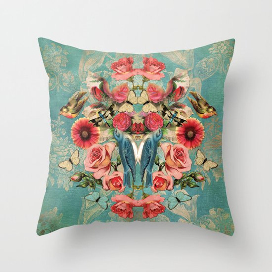 Birds of a Feather 1 Throw Pillow