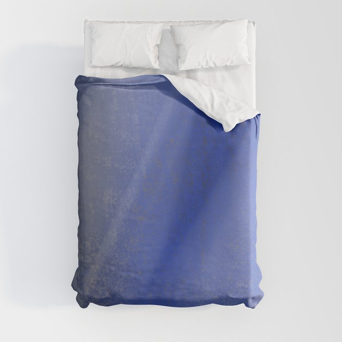 Exhale - Minimal Watercolor Abstract Blue Duvet Cover