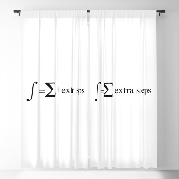 integrals are just sums plus extra steps Blackout Curtain