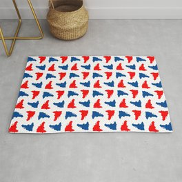 Shape Of Country : Dominican Republic 2 Area & Throw Rug