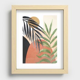 Abstract Tropical Art VI Recessed Framed Print
