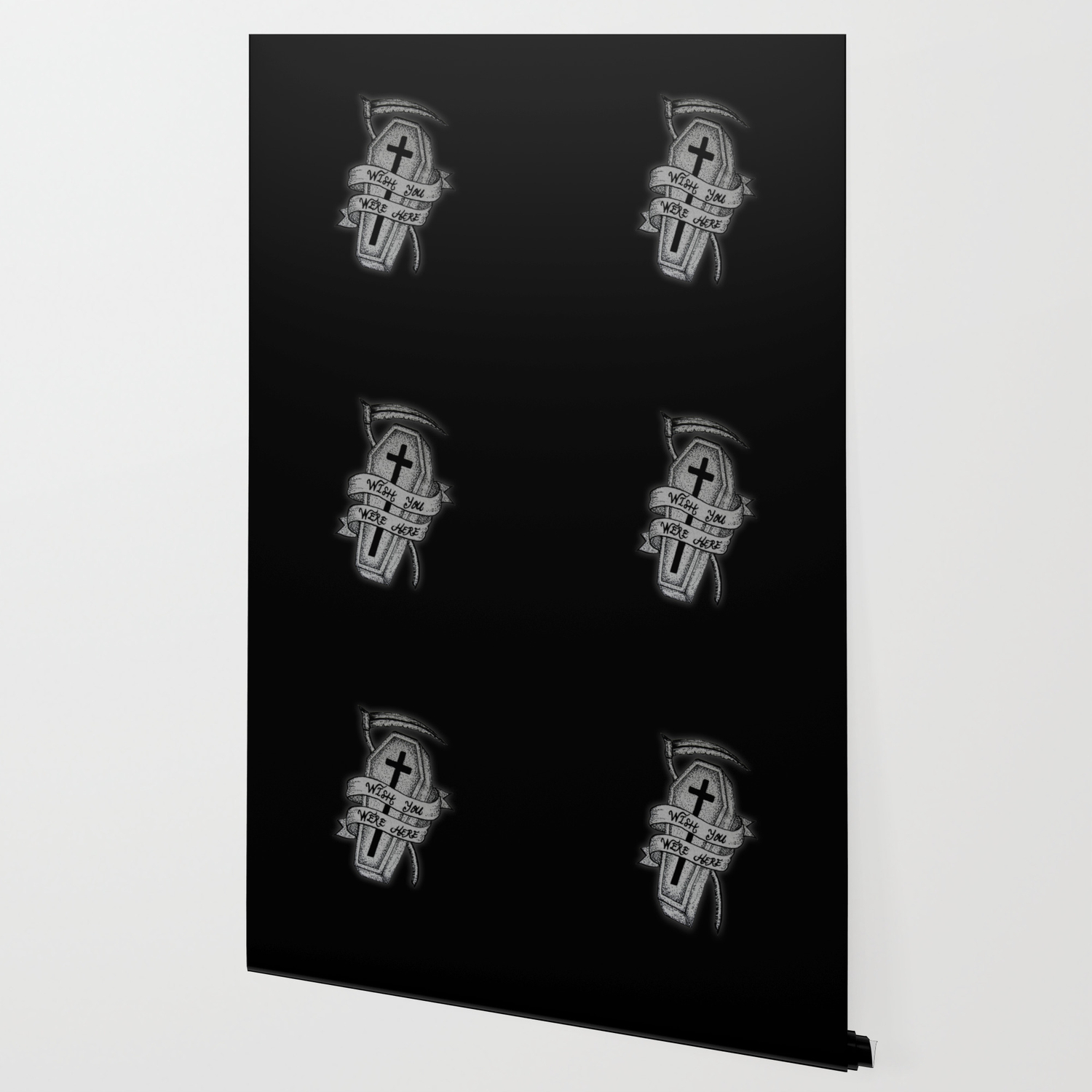 Coffin Wish You Were Here Wallpaper By Stilleskyggerart Society6