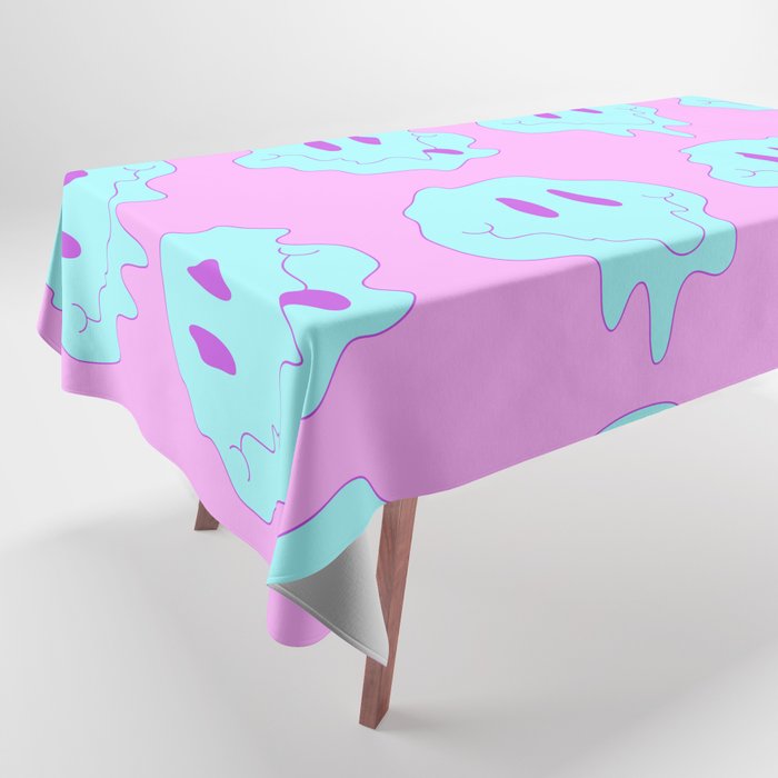 acid smiley faces Tablecloth