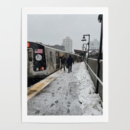 Snow day in New York Poster