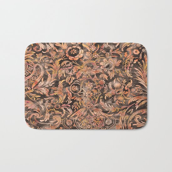 Damask Pattern 04 Bath Mat