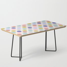 SPRING DOTSY POLKA DOT PATTERN with VERY PERI PURPLE AND PASTELS Coffee Table