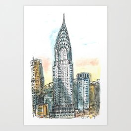 New York building Art Print