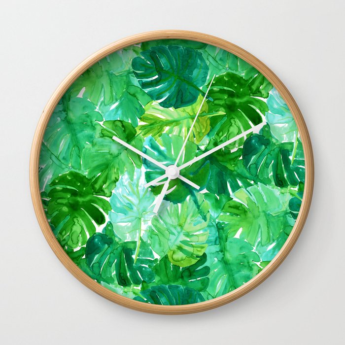 Welcome to the Jungle Palm Wall Clock