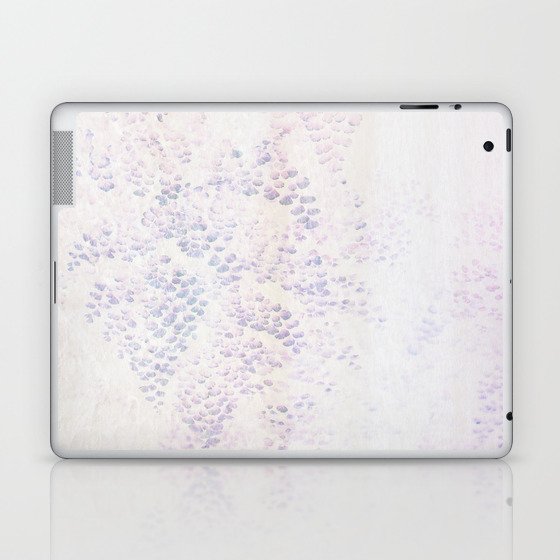white shimmering ivy wall Laptop & iPad Skin