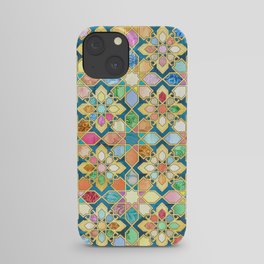 Gilded Moroccan Mosaic Tiles iPhone Case