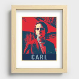 Carl Sagan Art Recessed Framed Print
