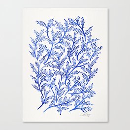 Branches – Navy Canvas Print
