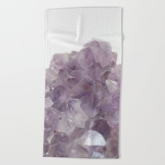 Amethyst Gemstone #1 #decor #art #society6 Beach Towel