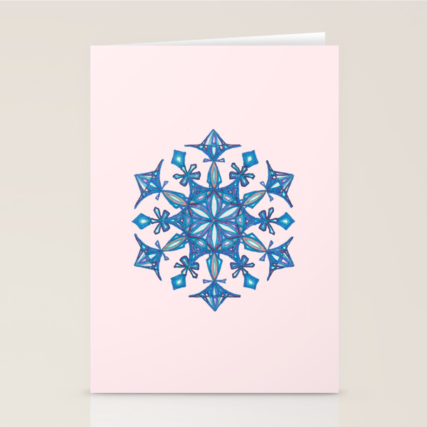 Sacred Geometry Snowflake Mandala Stationery Cards By Jam4 Society6