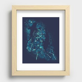 For all the Gold Under the Stars Recessed Framed Print