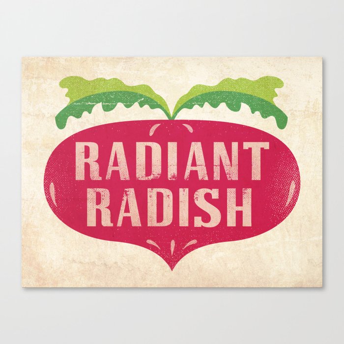 Radiant Radish Canvas Print