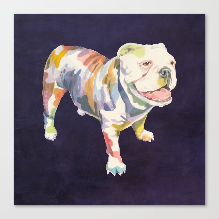 English Bulldog Canvas Print By Johnandwendy Society6