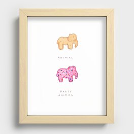 Animal Crackers Recessed Framed Print