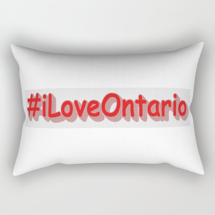 "#iLoveOntario " Cute Design. Buy Now Rectangular Pillow