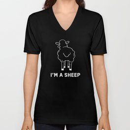 I am A Sheep Wool V Neck T Shirt