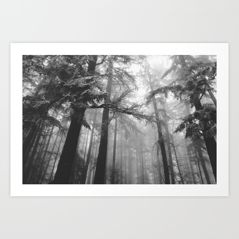 Dark Forest Art Print By Kaylagarvin Society6