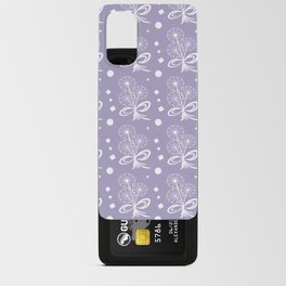 Purple and white flower pattern Android Card Case