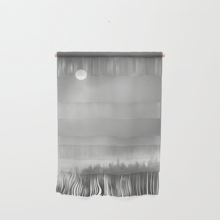 Moon behind clouds Wall Hanging