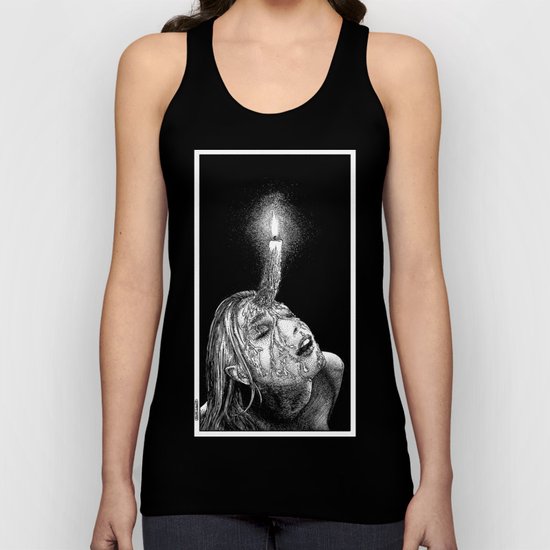 asc 649 - La corne aphrodisiaque (The wax horn) Unisex Tank Top