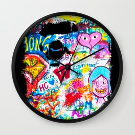Graffiti Hypebeast Bape Illustration Wall Clock