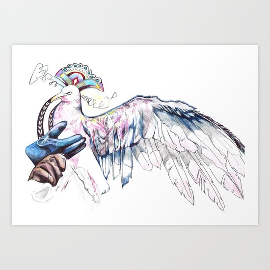 Like soaring through the heavens Art Print