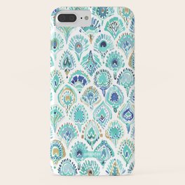 PEACOCK MERMAID Nautical Scales and Feathers iPhone Case