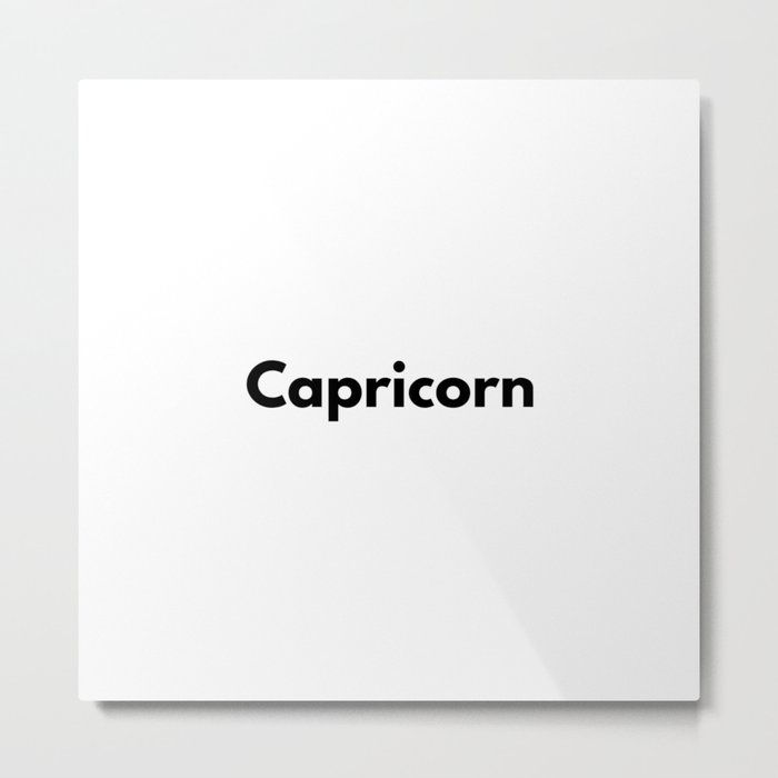 Capricorn, Capricorn Sign Metal Print