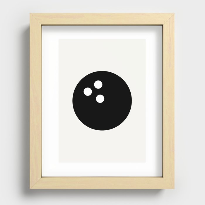 Bowling - Balls Serie Recessed Framed Print