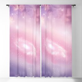 Pink Cosmic Galaxy Light Blackout Curtain