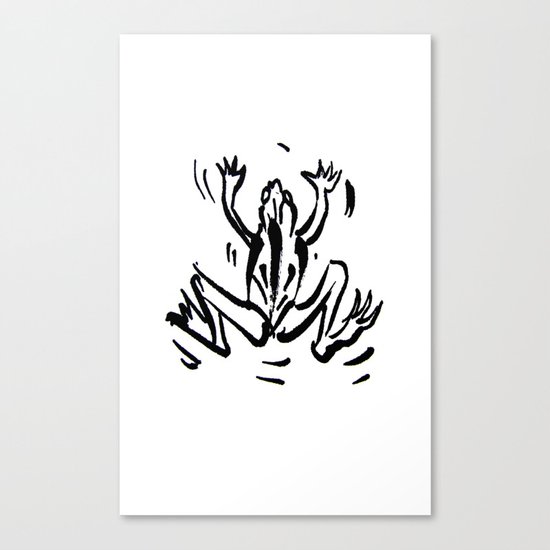 Dancing frog Canvas Print