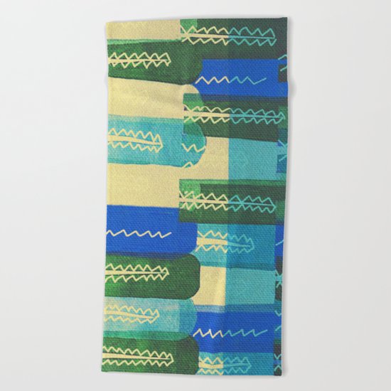 Crocodiles Rush Beach Towel