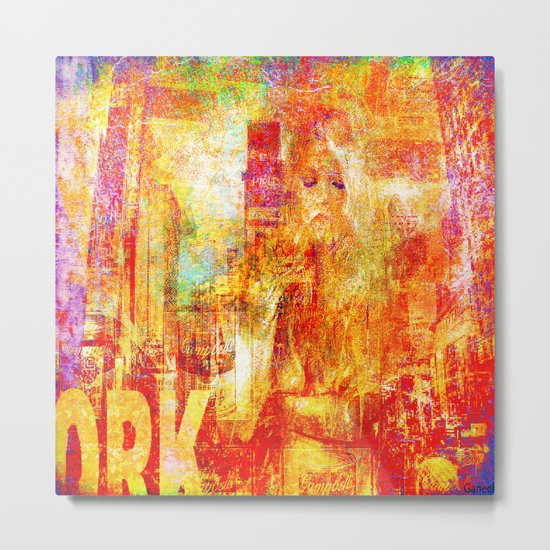 Girl in New-York Metal Print