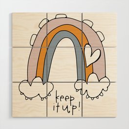 keep it up! Wood Wall Art