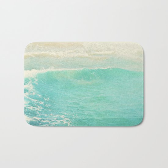 beach ocean wave. Surge. Hermosa Beach photograph Bath Mat