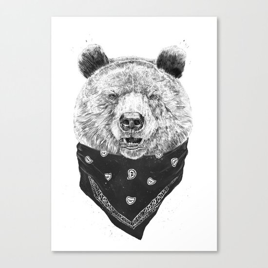 Wild bear Canvas Print