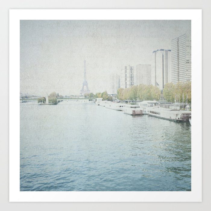 Letters From Les Barges - Paris Art Print