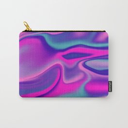 Liquid Bold Vibrant Colorful Abstract Paint in Blue, Pink and Purple Carry-All Pouch