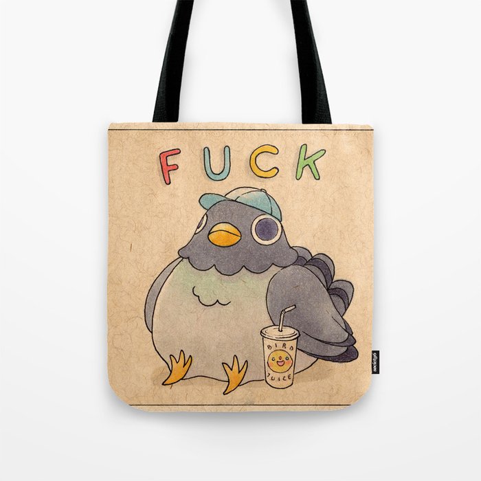 'Fuck' Pigeon 01 Tote Bag