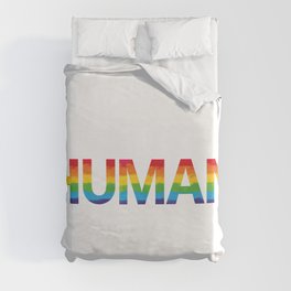 HUMAN LGBTQI+ Pride Duvet Cover